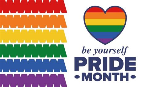 Premium Vector Lgbt Pride Month In June Lesbian Gay Bisexual Transgender Lgbt Flag Rainbow