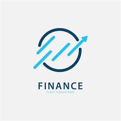 Graphique Financier Logo Design Template Vector Logo Dillustration