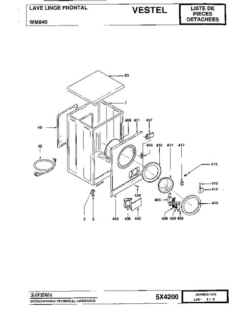 VESTEL WM840 PARTS Service Manual download, schematics, eeprom, repair ...