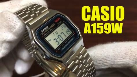 Venta > casio 593 a159w stainless steel back water resistant japan dh ...