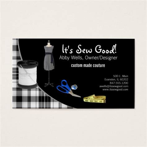 Carte De Visite De Couture De Couture Zazzle