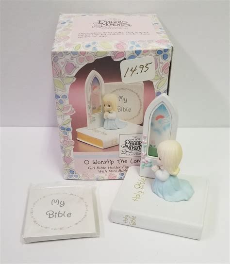 Precious Moments O Worship The Lord Figure With Mini Bible Avenue