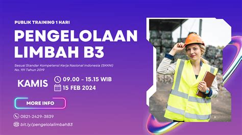 Publik Training Pengelolaan Limbah B3 Sesuai SKKNI Labmania Indonesia