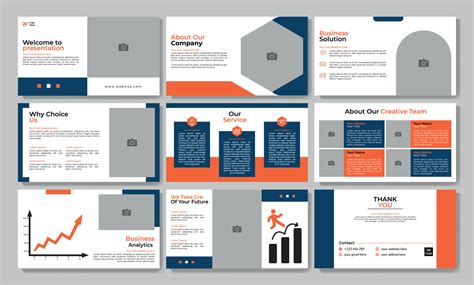 business presentation templates 23045632 Vector Art at Vecteezy