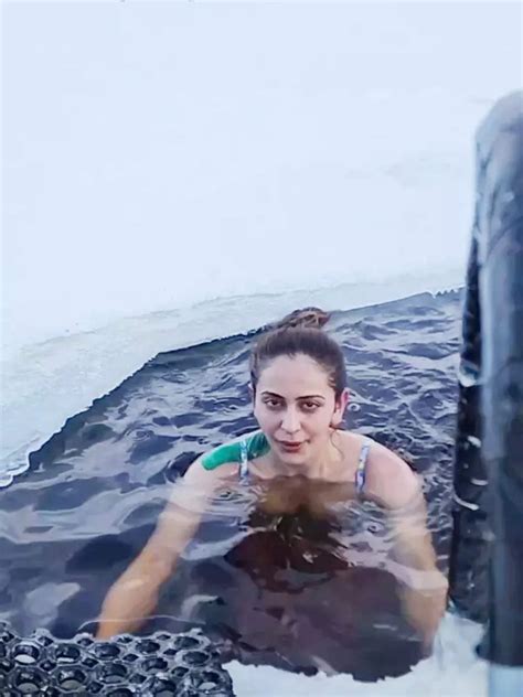 Bikini Clad Rakul Preet Singh Takes Cryotherapy In Minus 15 Degrees Celsius TOIPhotogallery