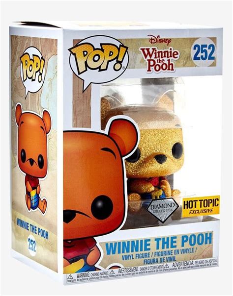 Funko POP Disney 252 Winnie The Pooh Glitter Diamond Collection Hot Topic Exclusive Import