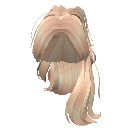 Cute Messy Blonde Ponytail Roblox Item Rolimon S