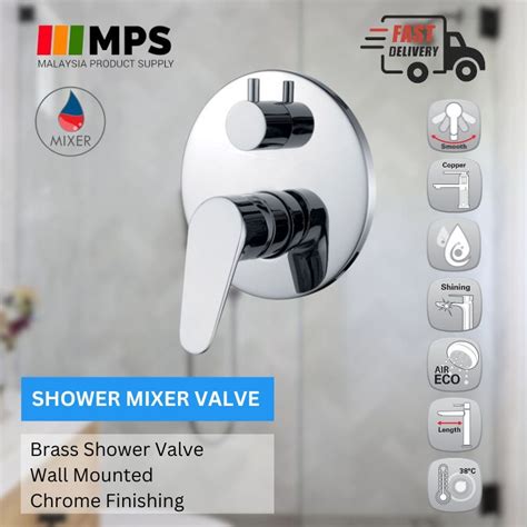EURO HOT And COLD Shower Mixer Valve Bathroom Shower Tap 2 Way Function Tap Dual Function