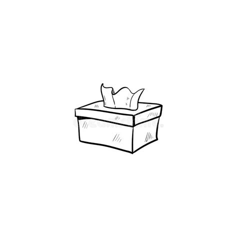 Tissue Doodle Box Icon Vector Stock Vector Illustration Of Vector