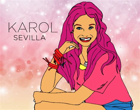 Desenho De Karol Sevilla De Soy Luna Pintado E Colorido Por Usu Rio N O