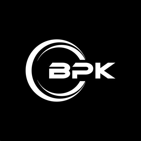 BPK letter logo design in illustration. Vector logo, calligraphy designs for logo, Poster ...