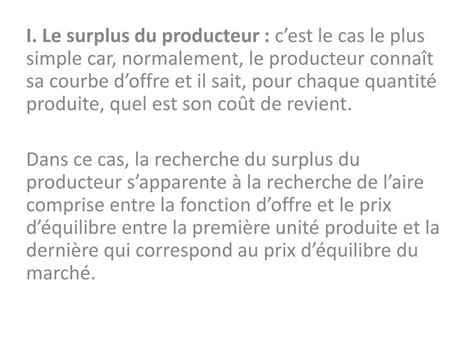 PPT - La théorie du surplus PowerPoint Presentation, free download - ID ...