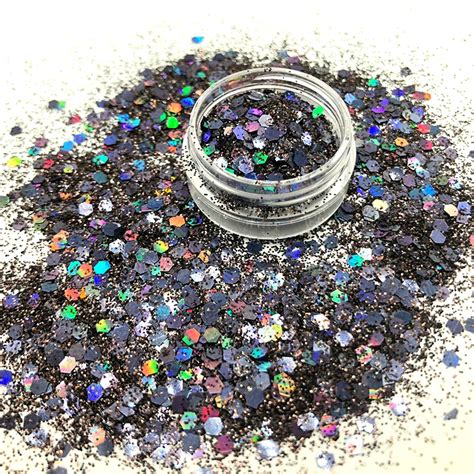 New Holographic Laser Colorful Chunky Glitters Mix Fine Glitter Powder Dust Confetti Sequins For