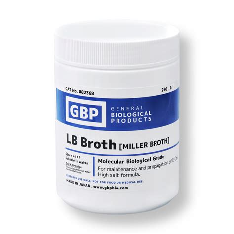 lb broth miller broth general biological products