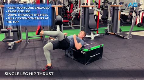 Single Leg Hip Thrust YouTube