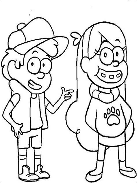 Dipper Y Mabel Para Colorear Imprimir E Dibujar Coloringonlycom Porn