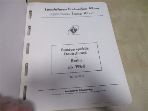 Album Deutschland Mit Berlin 1960 1972 Leuchtturm Falzlos Bitte