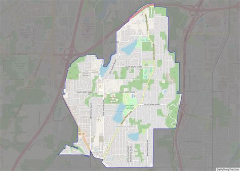 Map of Lakeland South CDP