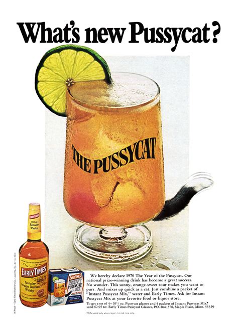 1970 Advertisement For The Pussy Cat With Early The Giki Tiki