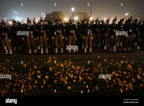 Women Members Of Indias National Cadet Corps Ncc Take Part In The