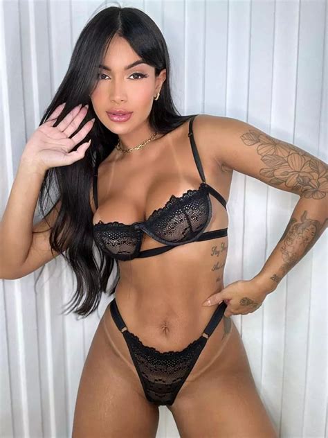 Conjunto Lingerie Gringa Sutiã Meia Taça Em Aro Arco E Calcinha Fio Sexy Feminino Sensual