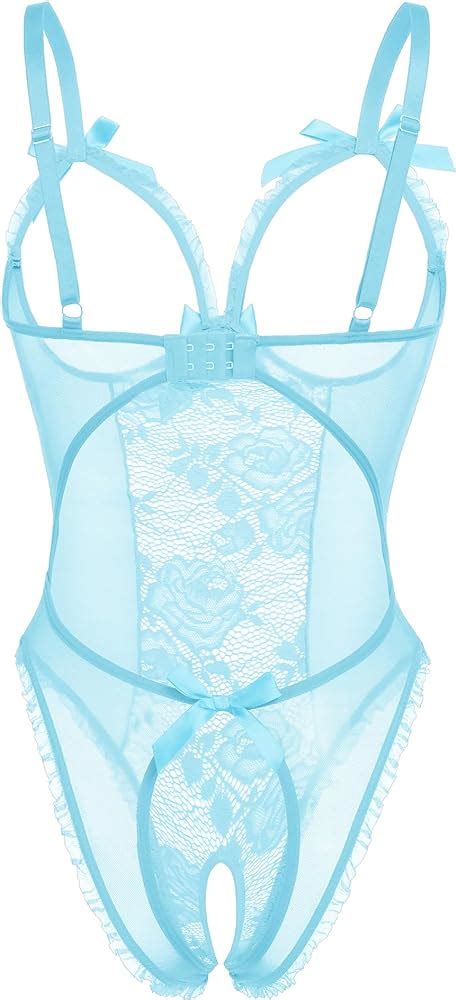 Avidlove Women One Piece Lingerie Sexy Lace Babydoll Mini Bodysuit