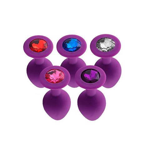 Ry C Plug Anal De Silicone Redondo Roxo Tamanho M Libb Sex Toys Importadora Atacado