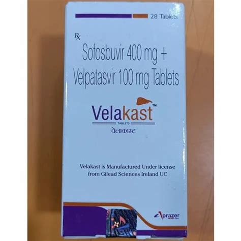 Mg Velakast Sofosbuvir Velpatasvir Tablets At Rs Box In Meerut