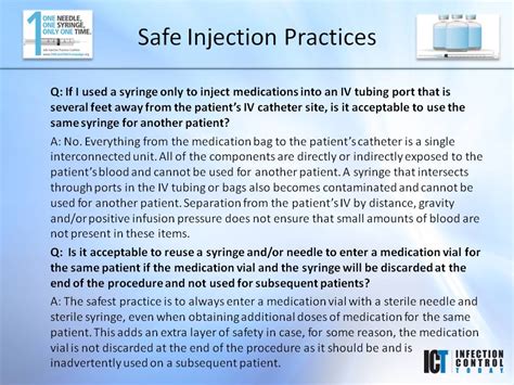 Slide Show Safe Injection Practices