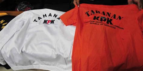 Kpk Bingung Baju Tahanan Koruptor Malah Jadi Mode