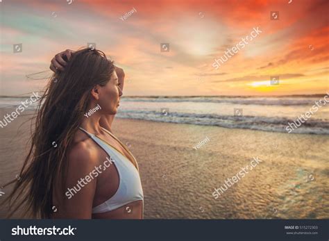 Beautiful Sexy Woman Bikini Posing On Stock Photo Shutterstock