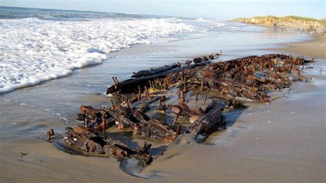 Shipwreck Emerges On North Carolina Beach Then Disappears