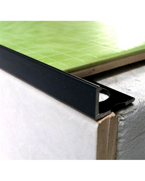 Алюминиевый Г-профиль для плитки до 8мм. АП 10 «Черный» 2.7м - купить в ...