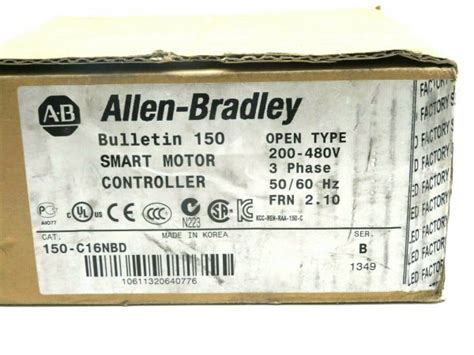 NEW ALLEN BRADLEY 150 C16NBD SMART MOTOR CONTROLLER SER B 150C16NBD