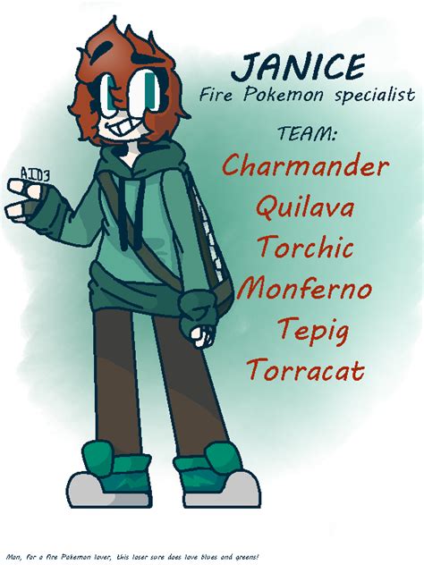 Pokemon Trainer Janice By Angeredirken03 On Deviantart