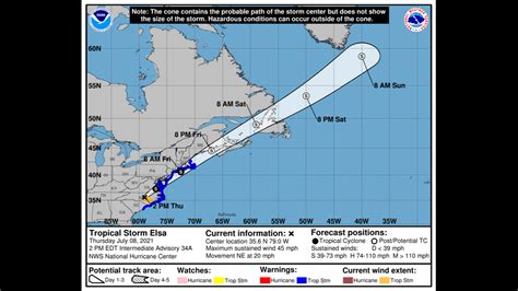 Tropical Storm Elsa Latest Forecast And Path For Nc And Sc Charlotte