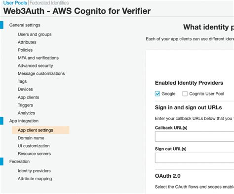 Using Aws Cognito With Web3auth Web3auth