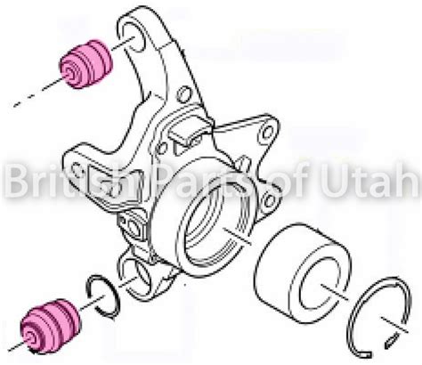 Range Rover Factory Genuine OEM Aftermarket Rear Hub Knuckle Upper ...