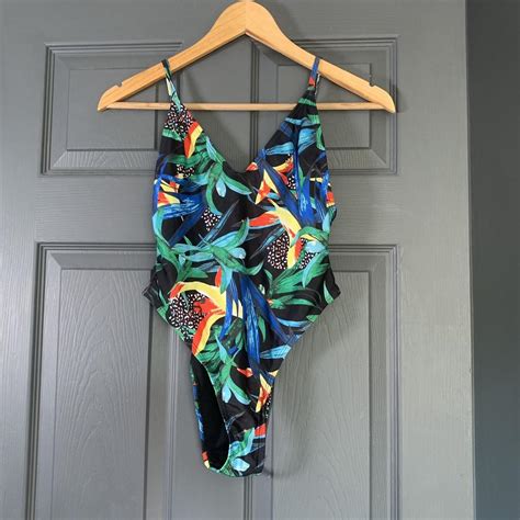 Nasty Gal Tropical One Piece Bikini Great Depop