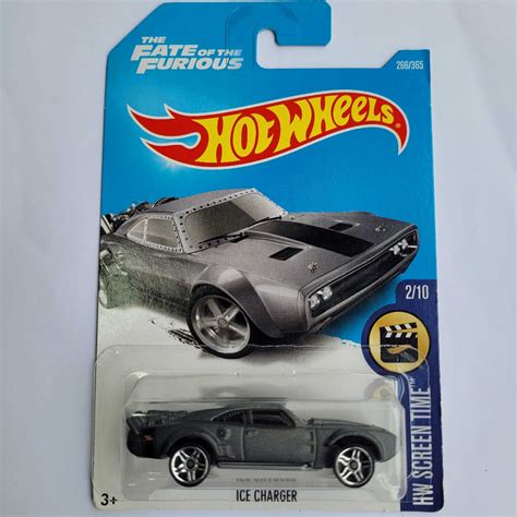 Hot Wheels Ice Charger Fast And Furious Hw Screen Time Dark Grey Scale Fast