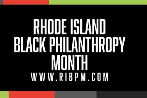 Give To Rhode Island Black Philanthropy Month RIBPM 401Gives