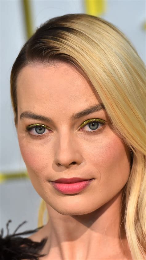 Celebrity Margot Robbie Actress Blue Eyes Australian Face Blonde 1080x1920 Phone HD Wallpaper