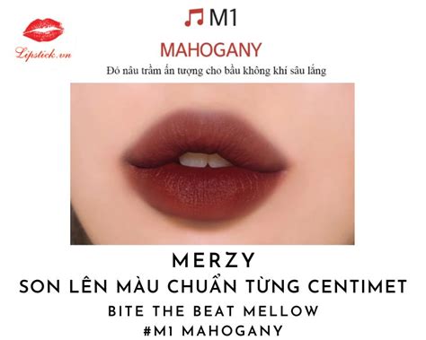 Review Son Merzy M Mahogany Màu Đỏ Nâu Trầm Hot Nhất