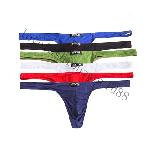 Pack Men S Modal Low Rise Bikini Thong G String Briefs Tanga Underwear Swimwear EBay