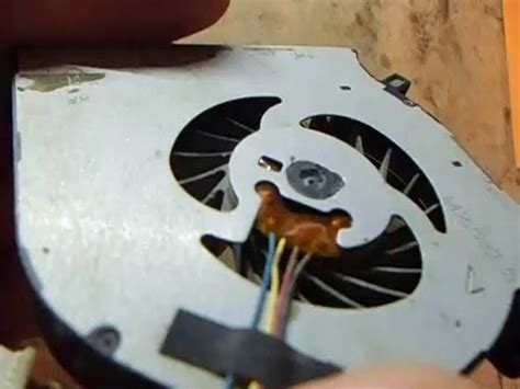 Смазка не разборного вентилятора (турбины) ноутбука HP - YouTube