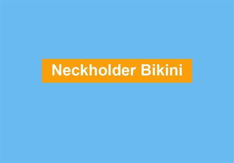 Neckholder Bikini Strandstyle De