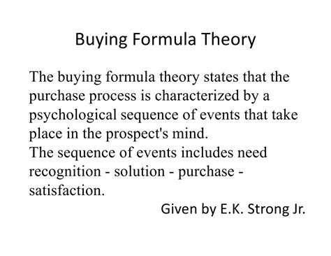 buying formula theory