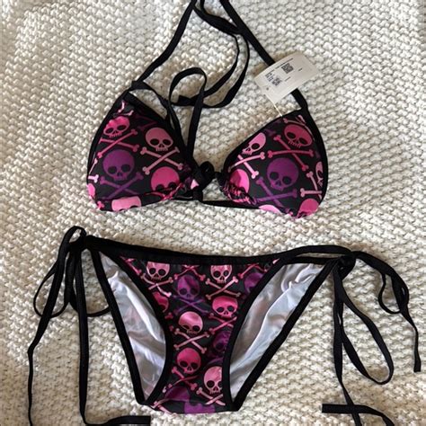 Unbranded Swim Nwt Xss Skull Piece Bikini Set Poshmark