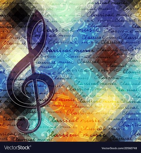 Classical music background Royalty Free Vector Image