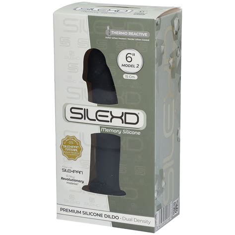 Silexd Premium Silicone Dildo Model 2 15 Cm Noir 1 Pc S Farmaline